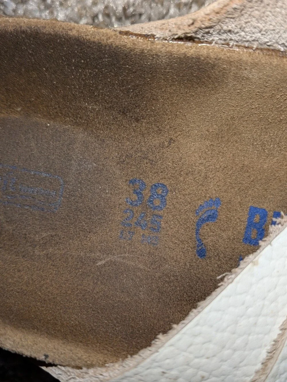 Birkenstock White Double-Strap Sandals with Buckles